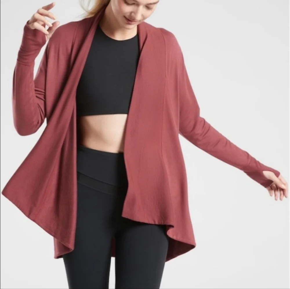 Athleta Pranayama Open Front Cardigan Wrap